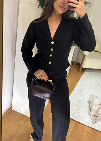 Orj Marka Siyah Düğmeli Takım - Görsel 2