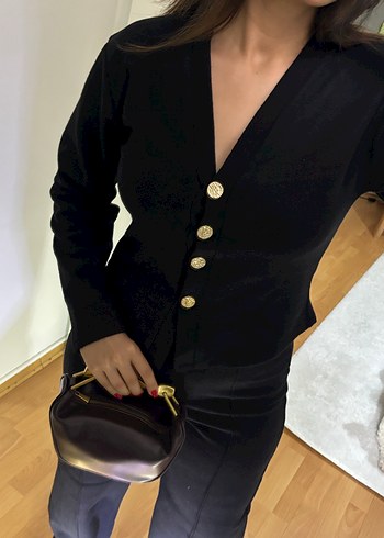 Orj Marka Siyah Düğmeli Takım - Görsel 3