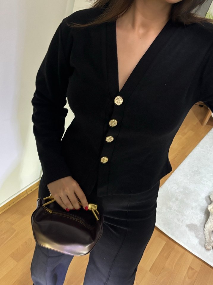 Orj Marka Siyah Düğmeli Takım - Görsel 3