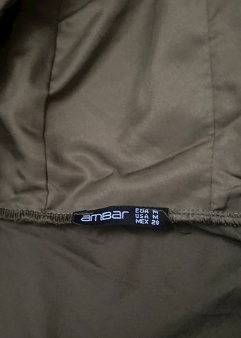 Haki Fermuarlı Kapüşonlu Yağmurluk - Görsel 2