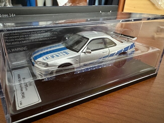 TOPART Dct Skyline R34 fast&furious brian 1:64