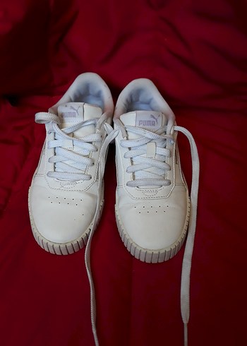 Beyaz Lila Detaylı Platform Spor Ayakkabı - Görsel 4