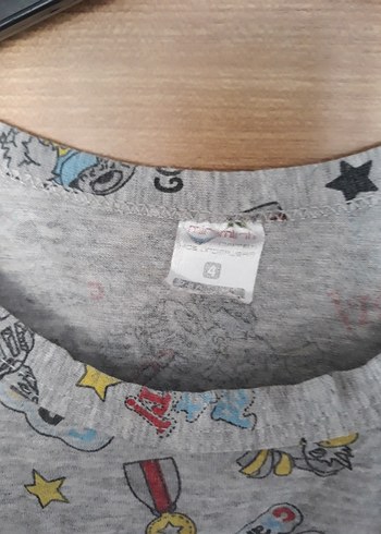 Gri Baskılı Erkek Çocuk Atlet - Görsel 5