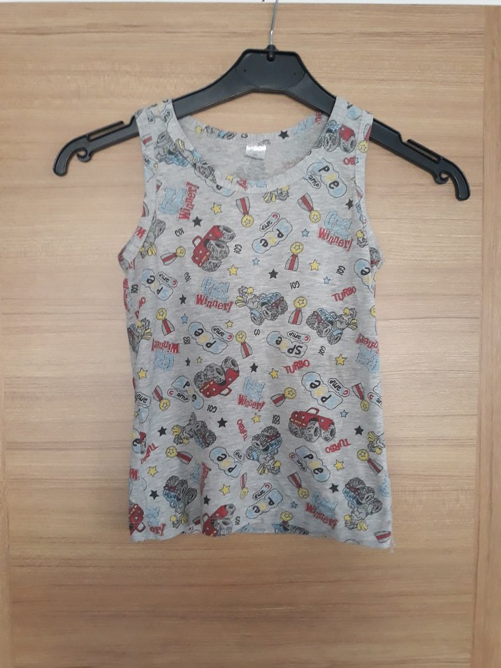 Gri Baskılı Erkek Çocuk Atlet - Görsel 3