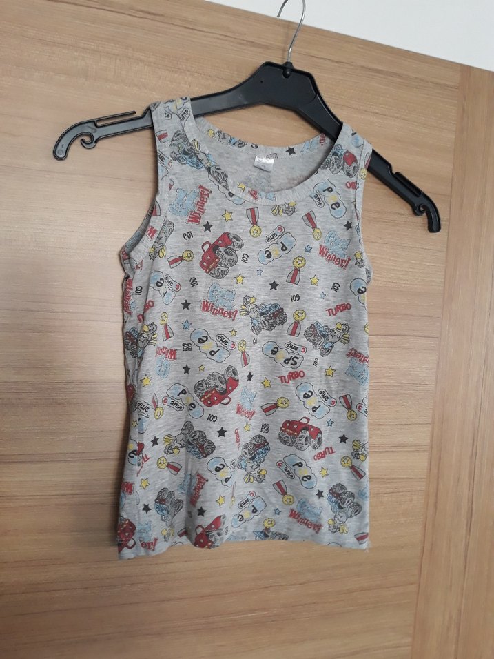 Gri Baskılı Erkek Çocuk Atlet - Görsel 2