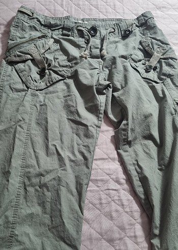 Gri Paraşüt kumaş Kargo pantolon