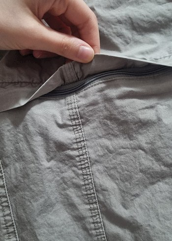 Rodi Mood Gri Paraşüt kumaş Kargo pantolon