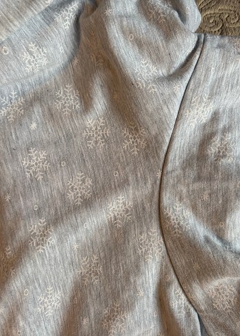 Gri Baskılı Pamuk Hamile Bluzu - Görsel 7