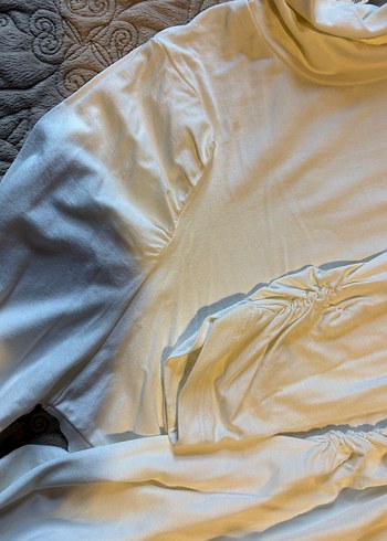 Gri Baskılı Pamuk Hamile Bluzu - Görsel 10