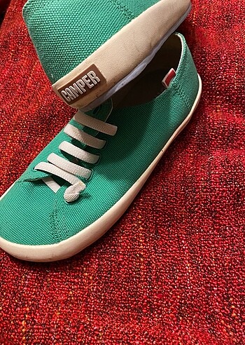CAMPER Yeşil / mavi tabanlı yazlık sneaker.
