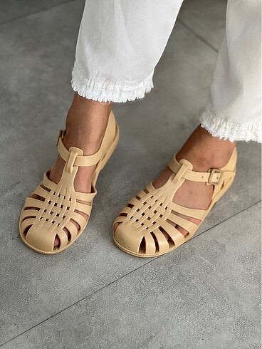 Jelly sandalet mat bej
