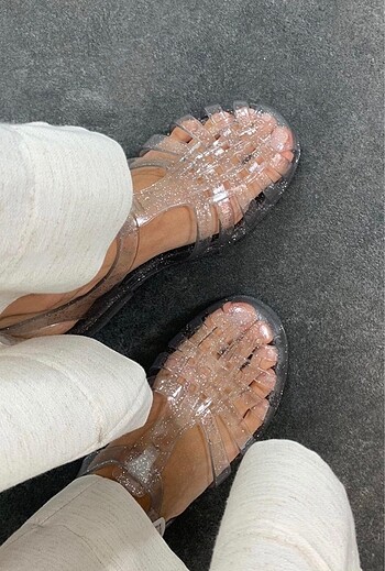Zara Jelly simli sandalet