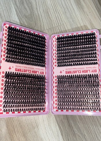 Sheinside Koyu Pembe Sahte Kirpik Seti DIY Lash