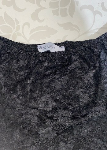 Dantel Detaylı Siyah elbise - Görsel 2