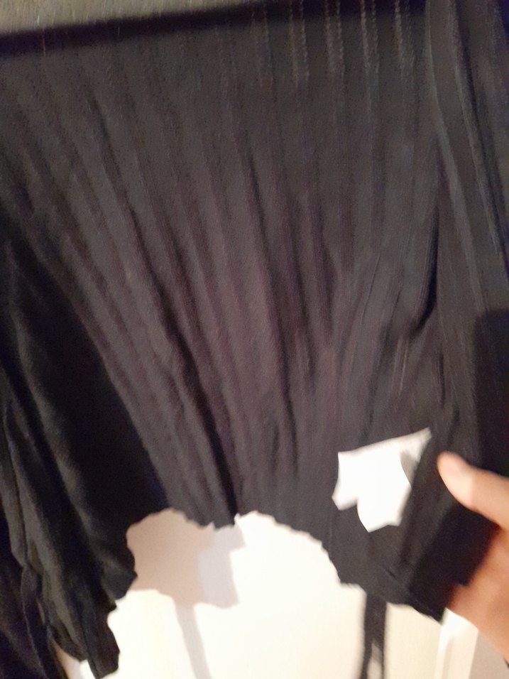 Kızlar için Uzun Kollu Siyah Bolero - Görsel 3