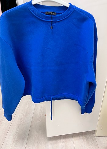 Mavi Bisiklet Yaka Kadın Sweatshirt