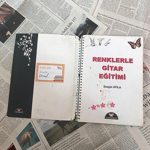 Beden Renklerle Gitar Eğitimi Kitap