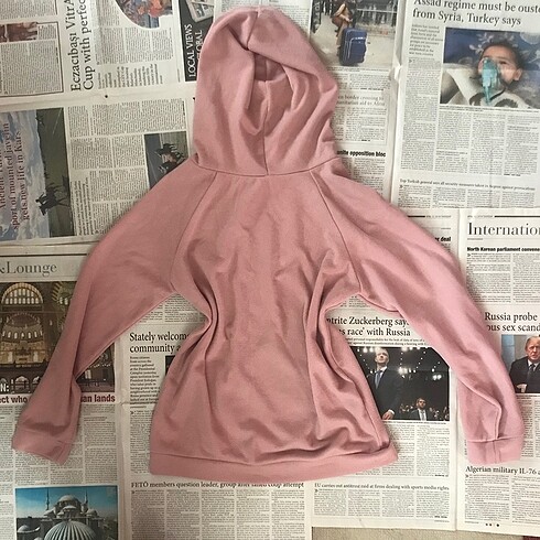 s Beden Pembe sweatshirt vintage y2k kapüşonlu hoodie
