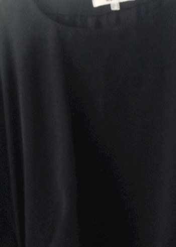 Siyah Drapeli Kolsuz Uzun Elbise - Görsel 2