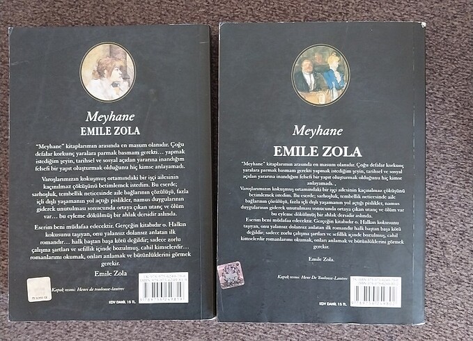  Beden Renk Emile Zola Meyhane 1. Ve 2. Cilt