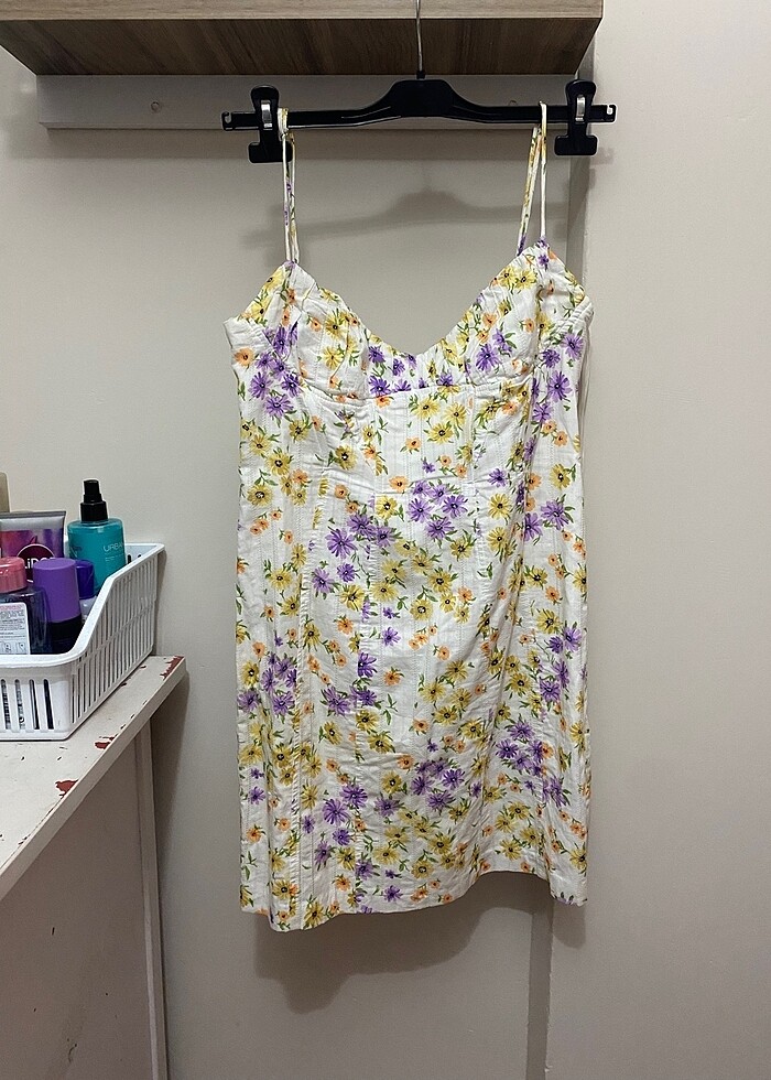 zara çiçekli mini - Görsel 2