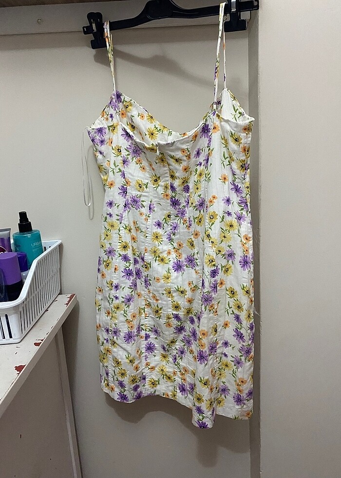 zara çiçekli mini - Görsel 3