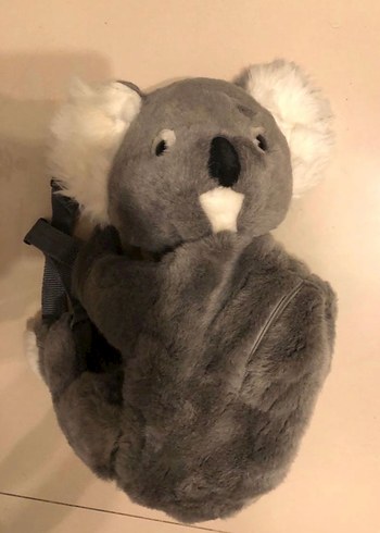 Gri Koala Peluş sırt çantasi - Görsel 2