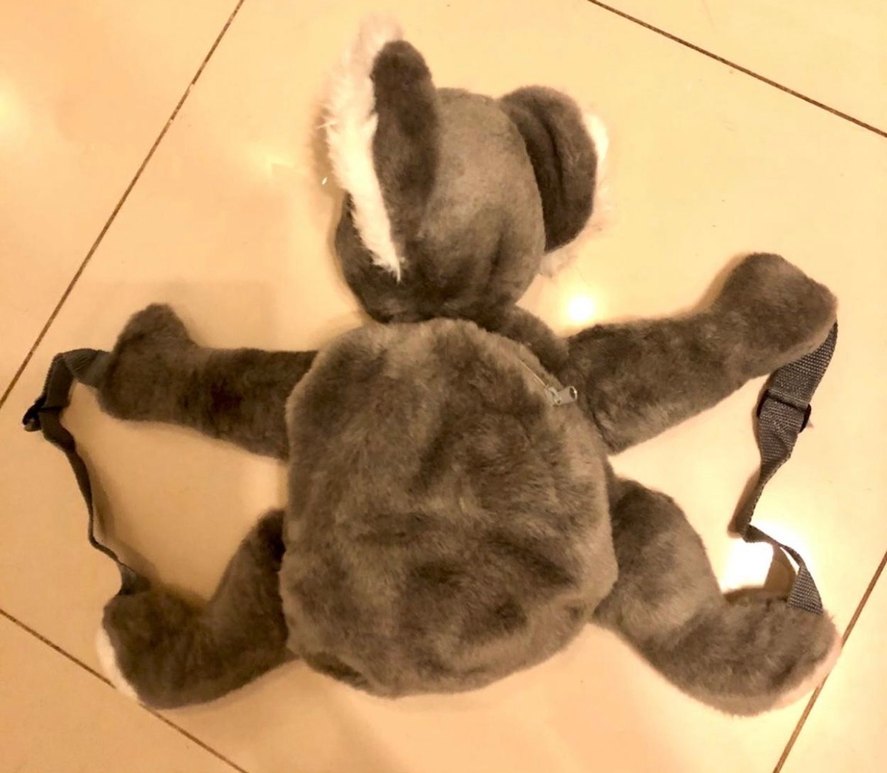 Gri Koala Peluş sırt çantasi - Görsel 4