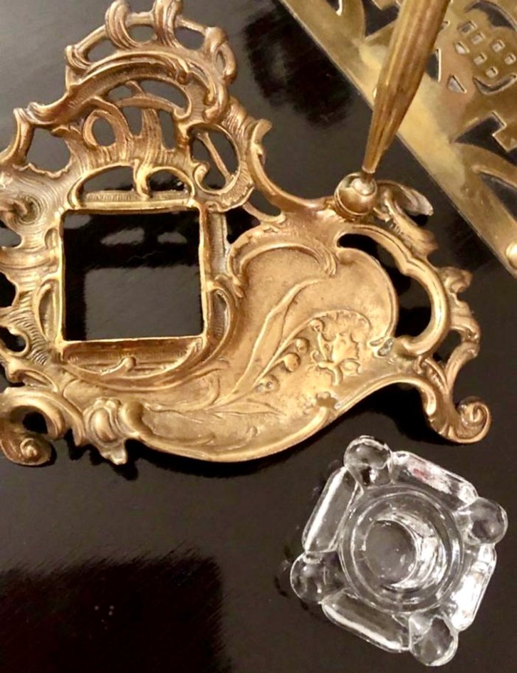 Antika 19 yy fransiz pirinc hokka - Görsel 5