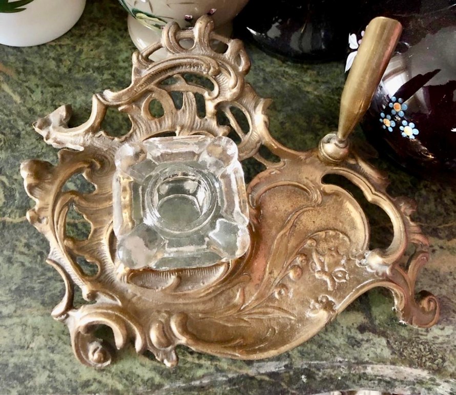 Antika 19 yy fransiz pirinc hokka - Görsel 4