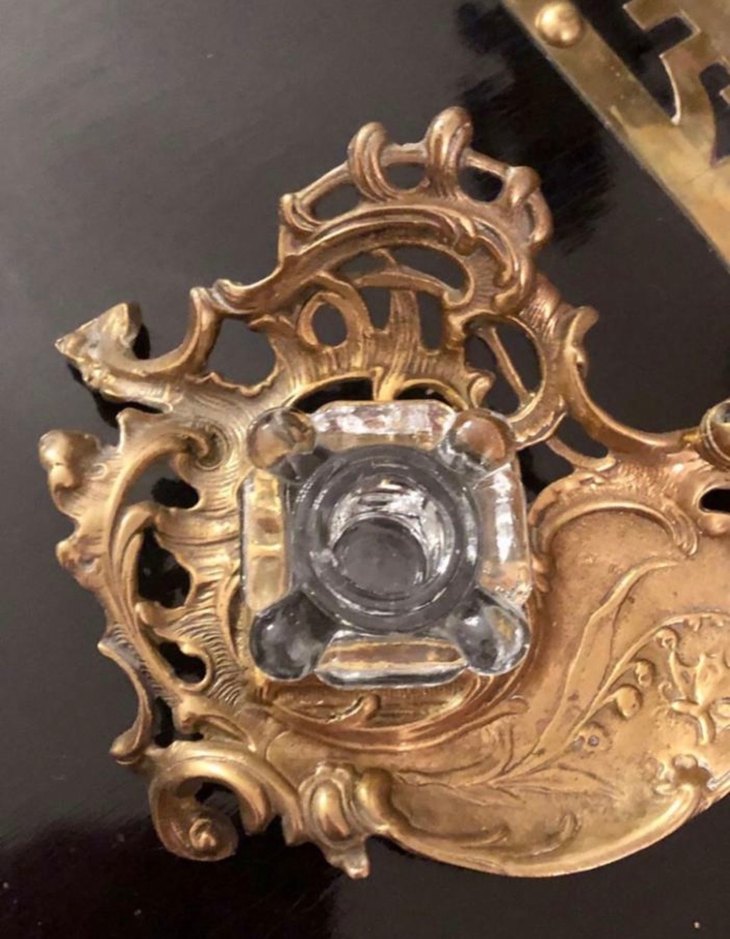 Antika 19 yy fransiz pirinc hokka - Görsel 3