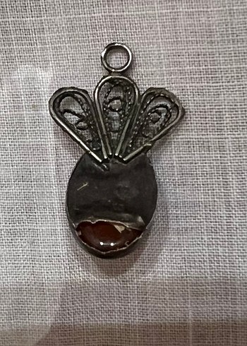 Vintage akik kolye ucu - Görsel 2