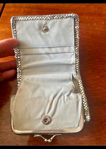 Vintage Parlak Yılan Desenli Metal Kadın Portföy Çanta - Görsel 4