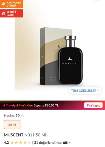 MUSCENT No11 Kadın Parfümü 50 ml - Görsel 3
