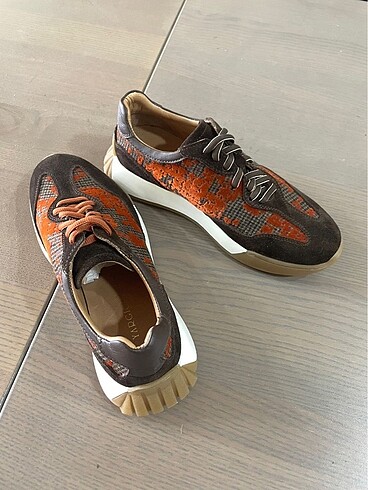 37 Beden kahverengi Renk Kadın sneaker