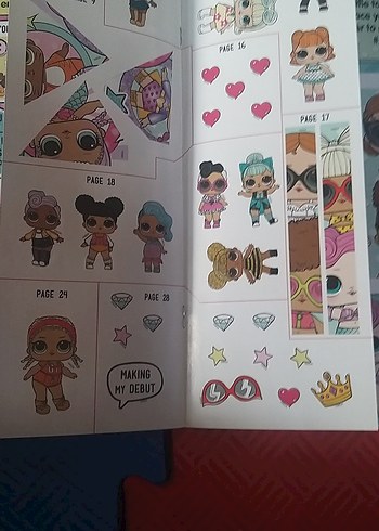  Beden LOL Surprise Sticker Fun Çocuk kitap.yeni ingilizce