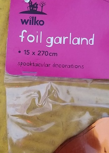 folyo çelenk cadılar bayramı dekorasyonu - Görsel 2