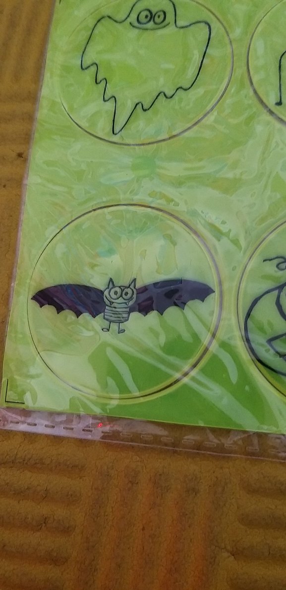 Korkutucu Karakterli Yeşil karanlıkta parlayan çıkartmalar - Görsel 2