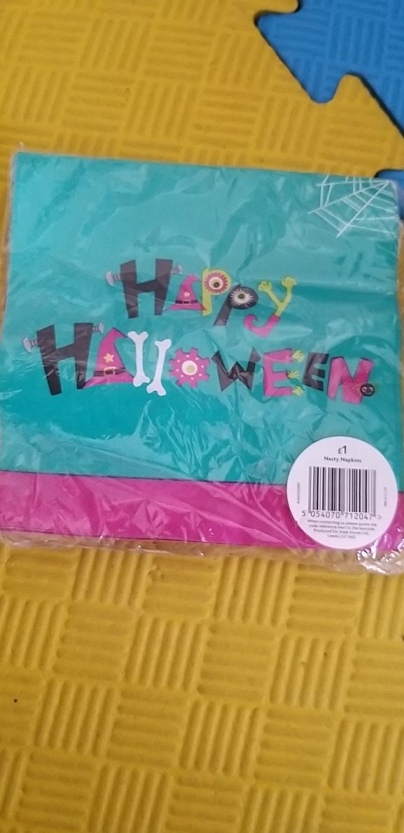 Renkli Cadılar Bayramı Parti Peçeteleri - Görsel 2