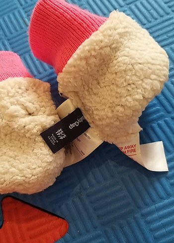 Gap Leopar Desenli Kahverengi Kız Çocuk Sıcak eldiven - Görsel 3