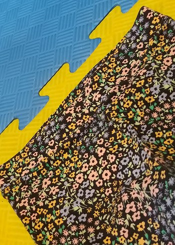 kız  Çok Renkli Bağlama Desenli Pantolon - Görsel 3