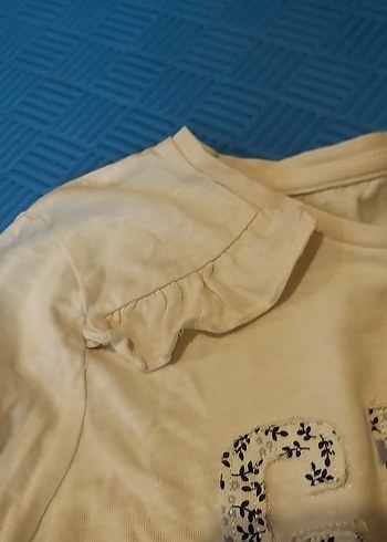 Kız Çocuk beyaz Uzun Kollu Baskılı Tişört 8-9 yaş - Görsel 4