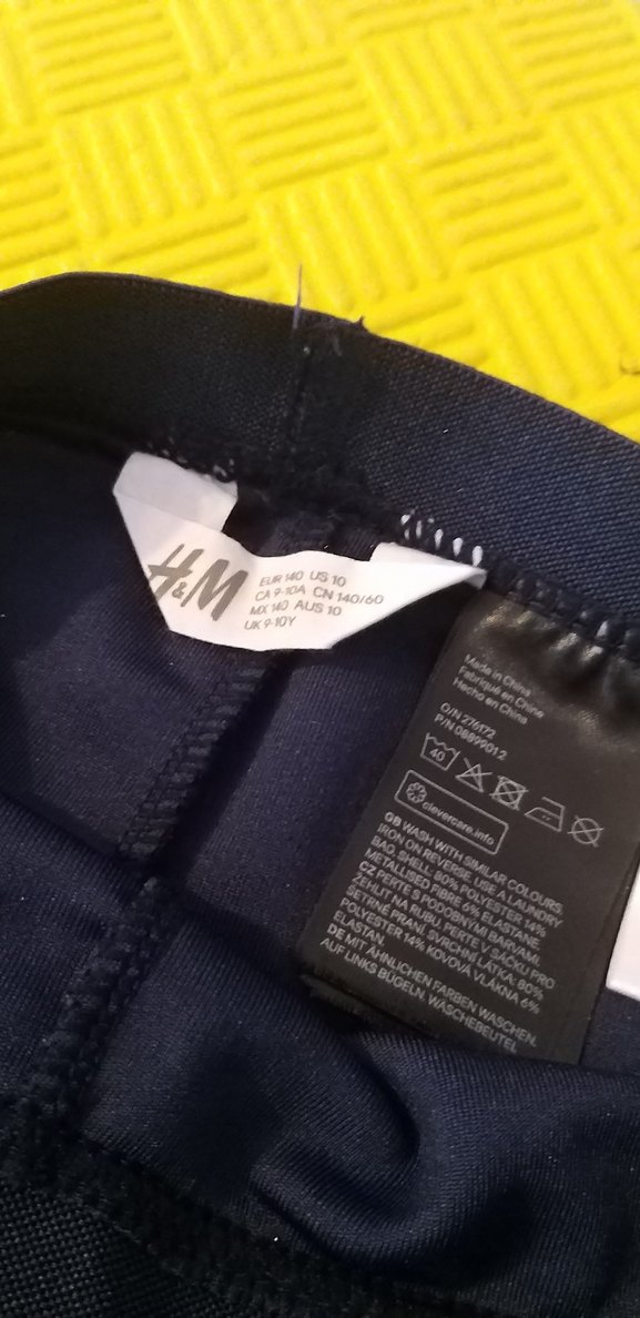 Kız Çocuk Lacivert Denim Tayt h&m 9- 10 yaş - Görsel 5