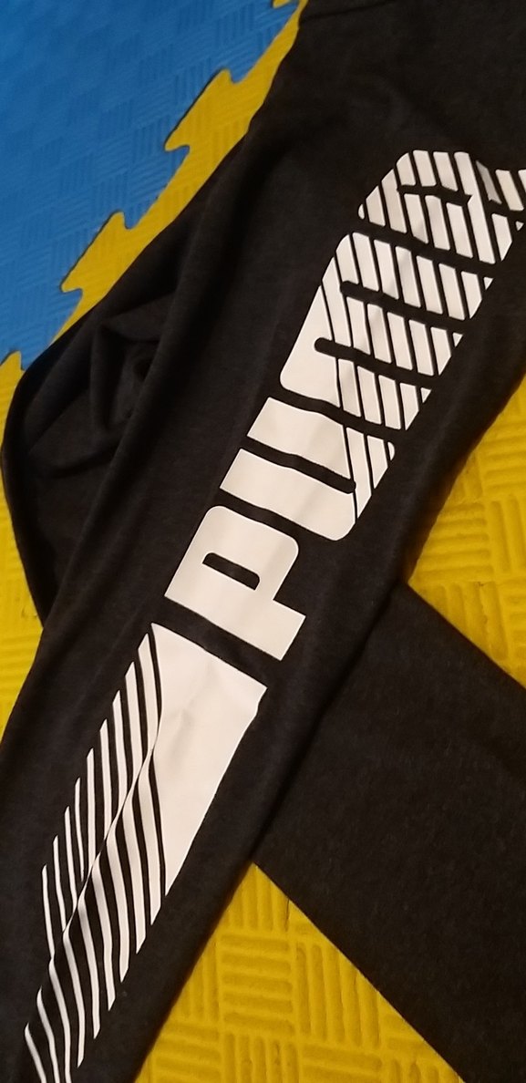 Gri Baskılı Spor Kız Tayt 9-10 yaş - Görsel 3