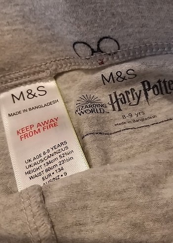 M&S harry potter Gri Baskılı Çocuk Eşofman Altı - Görsel 6