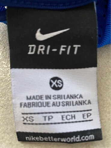 xs Beden mavi Renk Orjinal Nike Dryfit Tshirt