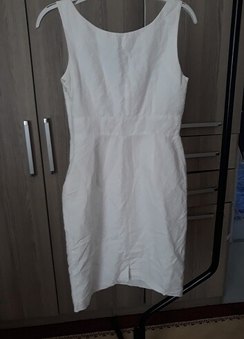 36 Beden beyaz Renk elbise/günlük elbise#koton