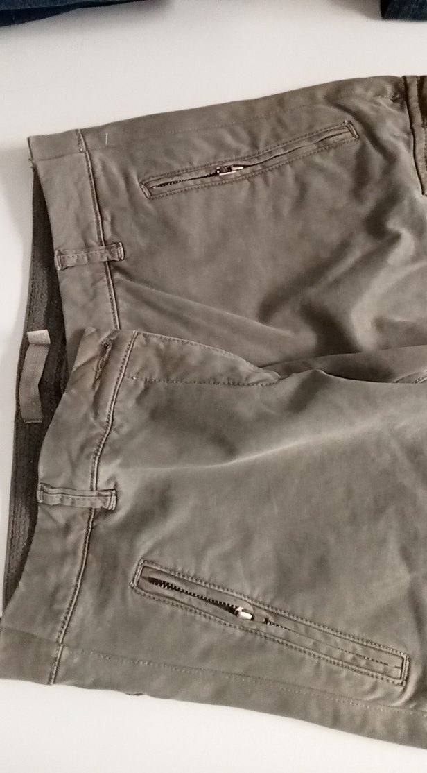 KOT KUMAŞINDAN YEŞİL PANTOLON - Görsel 2