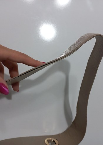 Bej Manc Model Croco Çanta - Görsel 6