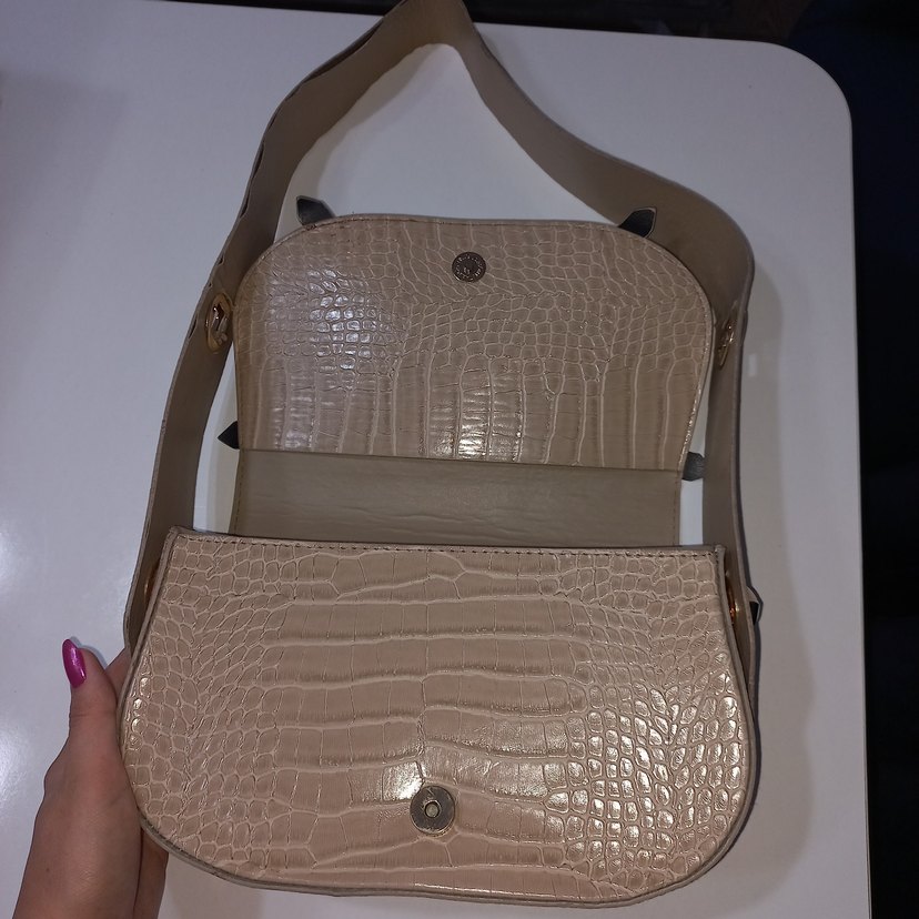 Bej Manc Model Croco Çanta - Görsel 3